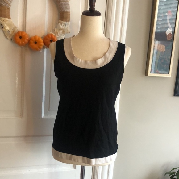 Jones New York Crew Neck Sleeveless Tank Sweater Top Medium - Picture 3 of 6